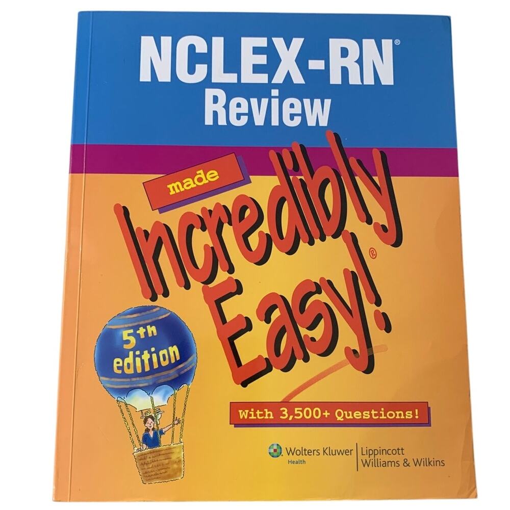 NCLEX-RN Questions & Answers Study Guide Book 5th Edition Lippincott Paperback